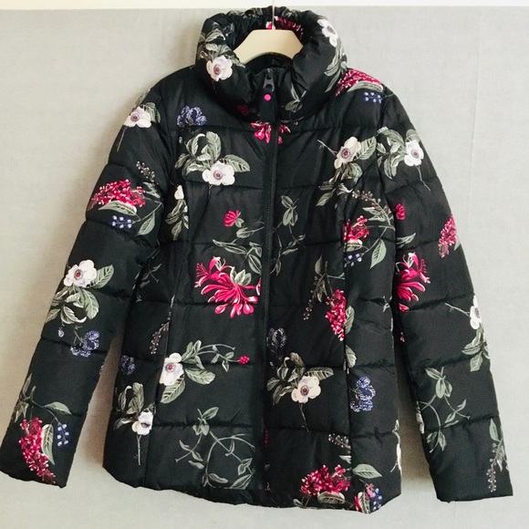 floral padded coat